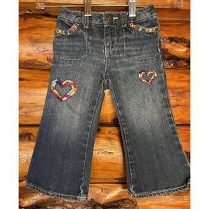 Baby Gap Bootcut Jeans With Colorful Appliqué Size‎ 18-24 Months